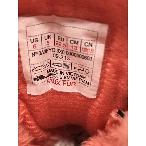 The North Face Heat Seeker 200 Gram Insulated Toddler Snow Boots Size 6 Pink - Picture 8 of 12